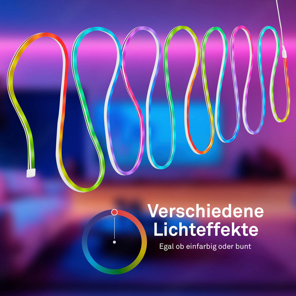 LED SZALAG  - fehér, Basics, műanyag (300/0,7/1,4cm)