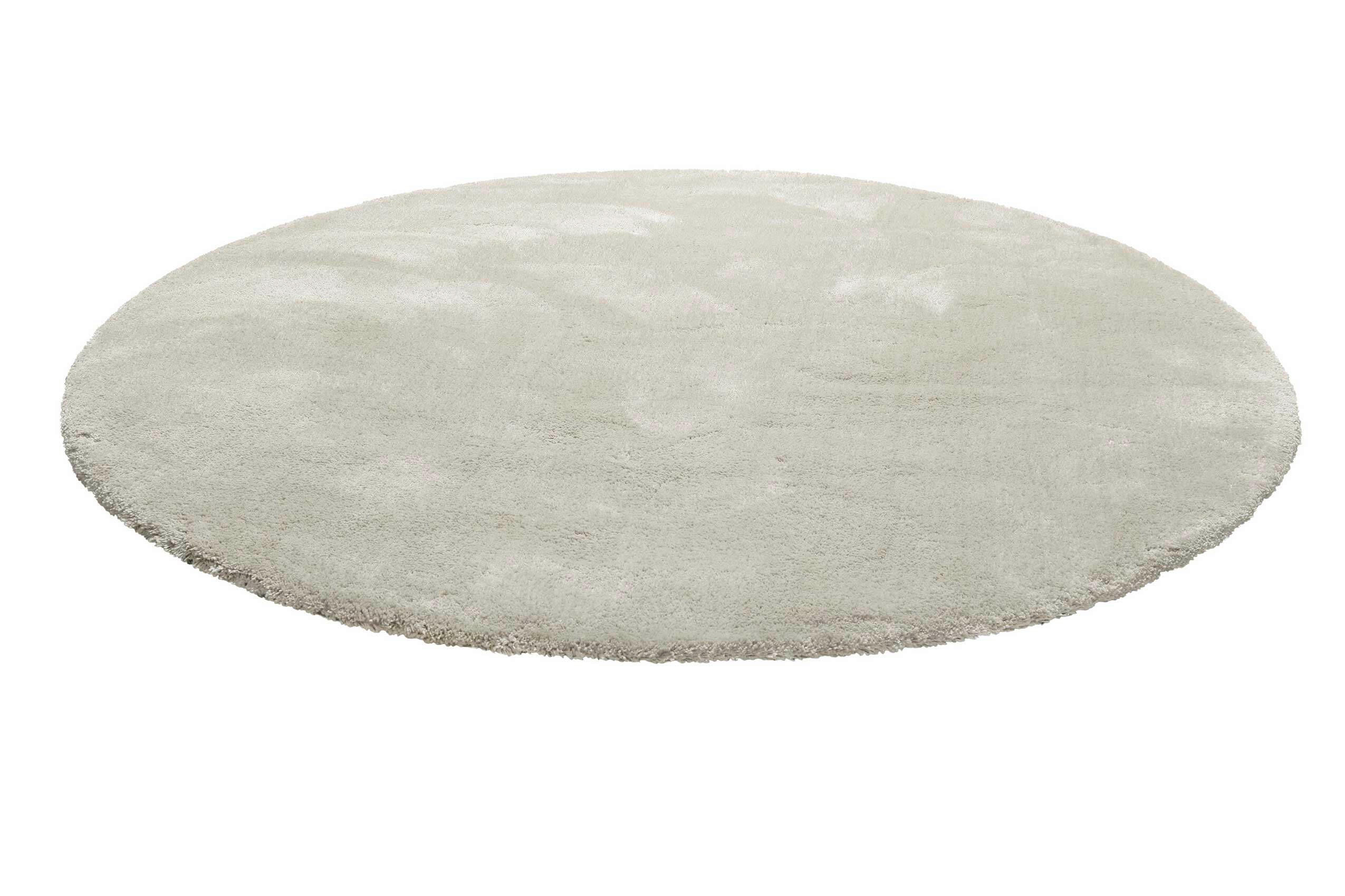 Thumbnail - Wecon Home Basic Hochflorteppich Emilia, Creme, Textil, Uni, rund, Oeko-Tex® Standard 100, für Fußbodenheizung geeignet,...