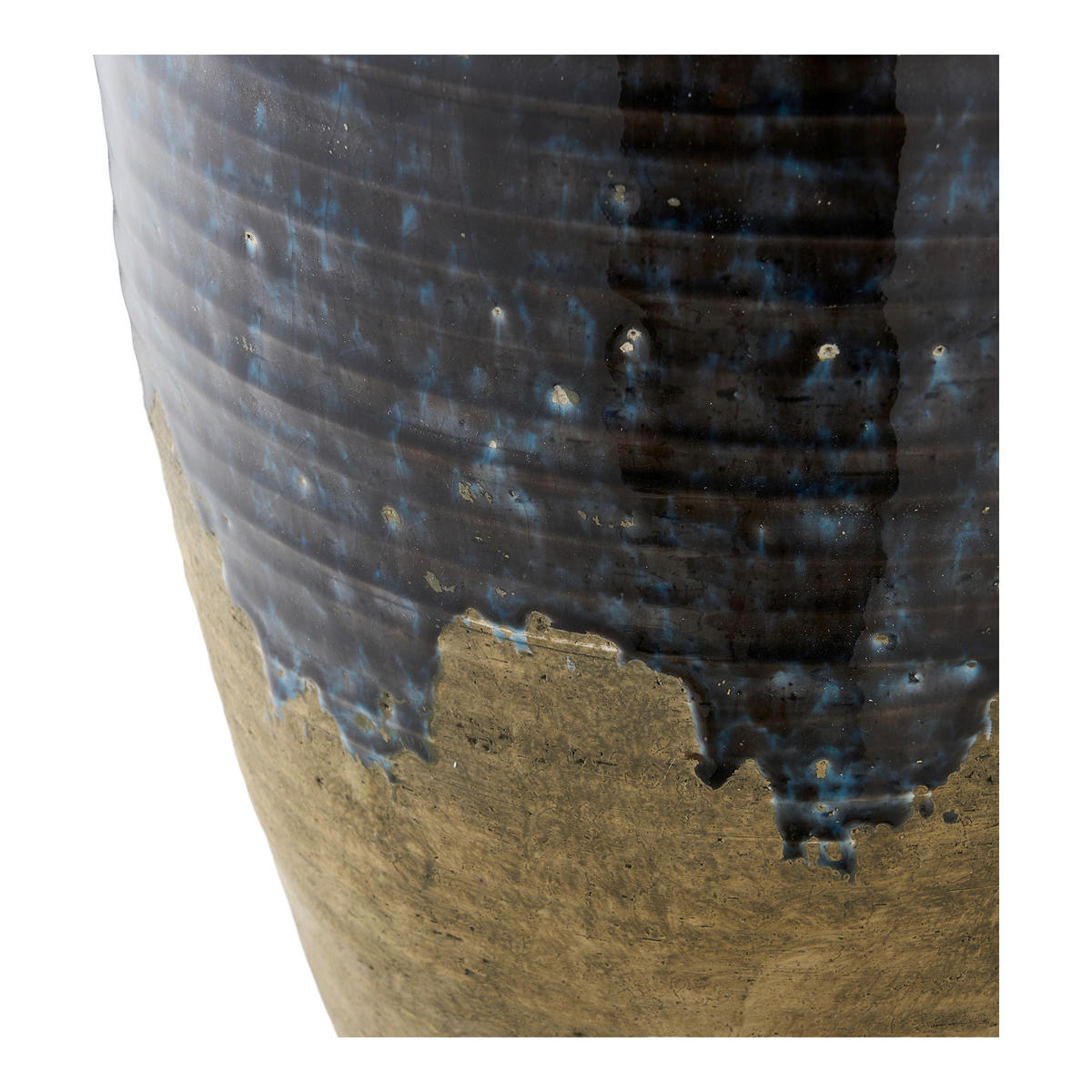 VASE Vase  - Braun/Dunkelblau, Basics, Keramik (27/44,5cm)