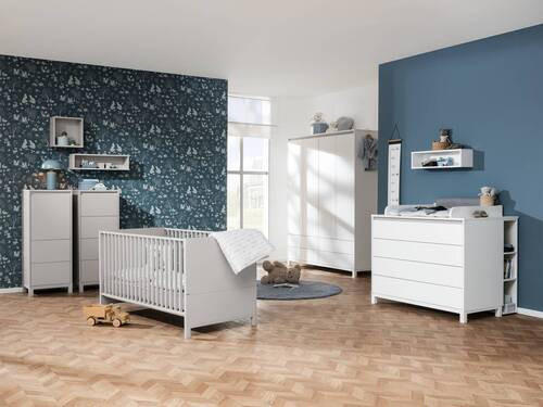 HIGHBOARD Olli Highboard 1T2S  in  - Grau, Basics, Holzwerkstoff (48,4/119,7/40,1cm) - Paidi