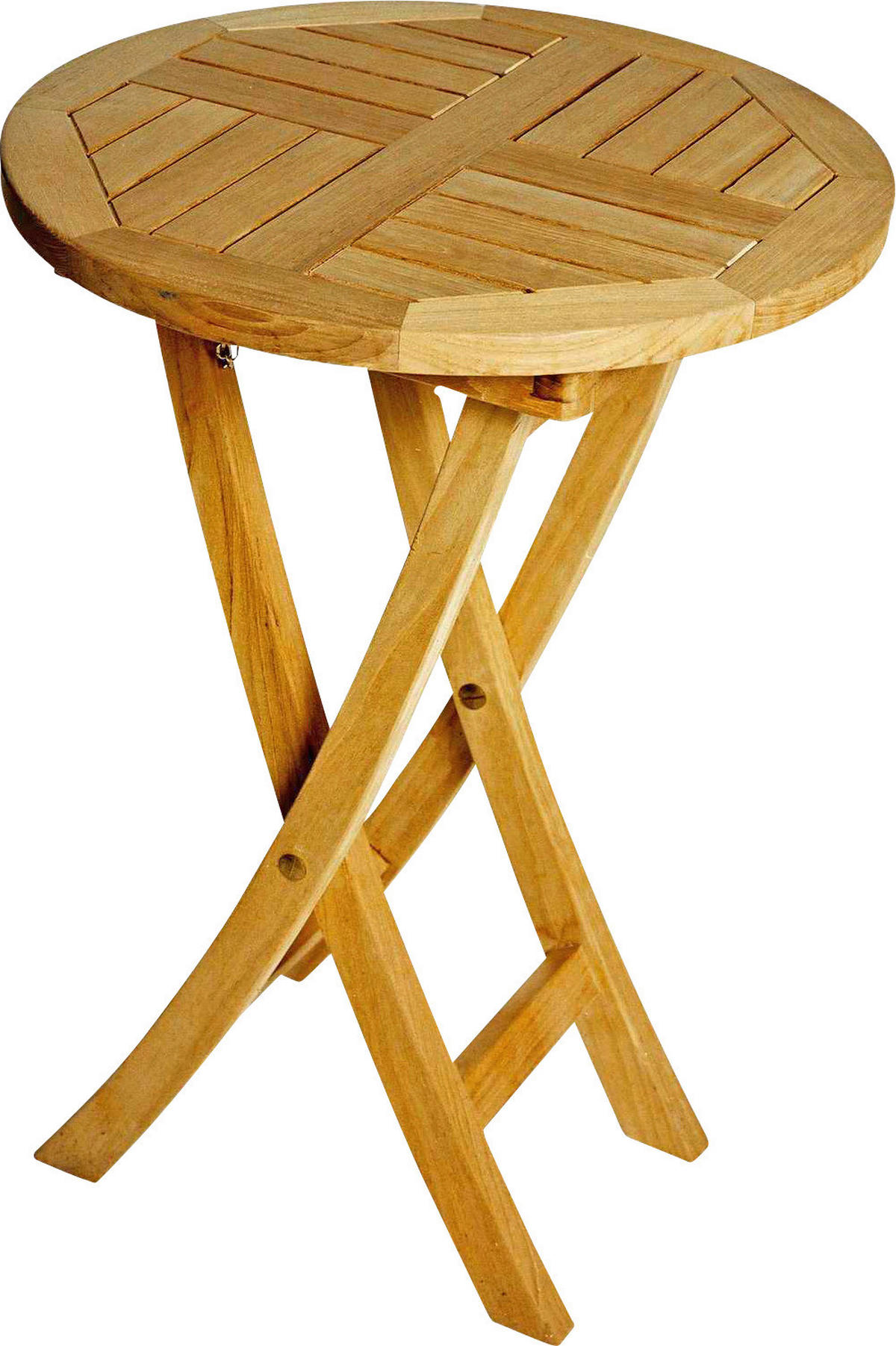 GARTENTISCH 50/50/74 cm Holz rund  - Teakfarben, LIFESTYLE, Holz (50/50/74cm) - Zebra 