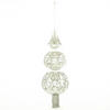 CHRISTBAUMSPITZE  - Grau Hochglanz, LIFESTYLE, Glas (33cm) - X-Mas