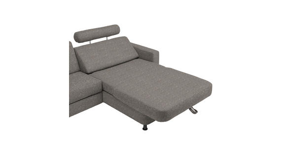 ECKSOFA in Webstoff Grau  - Schwarz/Grau, Design, Kunststoff/Textil (257/165cm) - Xora