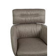 ARMLEHNSTUHL  Stoffauswahl, Sitzfläche 360° drehbar, automatische Rückholfunktion Webstoff  Grau  - Schwarz/Grau, Design, Textil/Metall (62/92/66cm) - Dieter Knoll