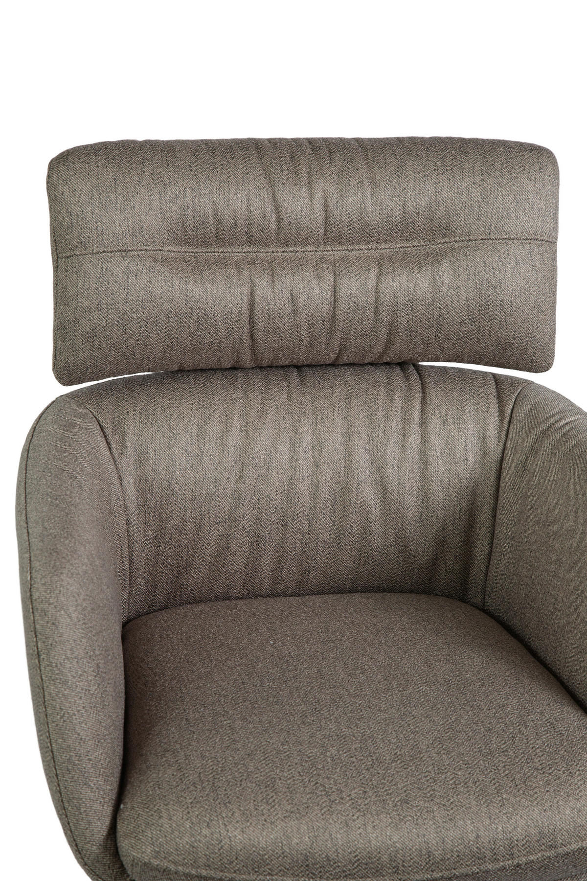 ARMLEHNSTUHL  Stoffauswahl, Sitzfläche 360° drehbar, automatische Rückholfunktion Webstoff  Grau  - Schwarz/Grau, Design, Textil/Metall (62/92/66cm) - Dieter Knoll
