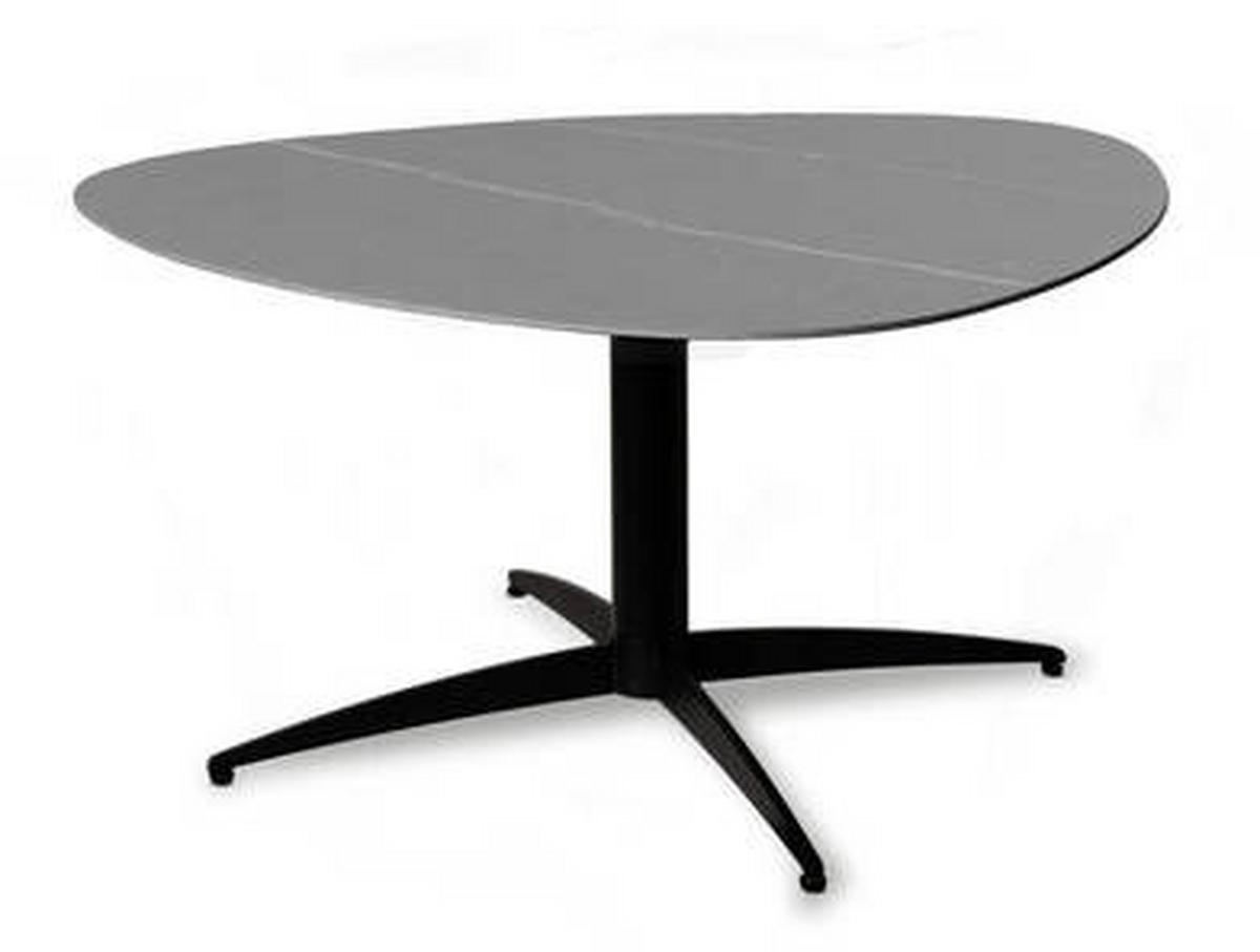 COUCHTISCH 40/40/35 cm Freiform Grau, Schwarz  - Schwarz/Grau, Design, Stein/Metall (40/40/35cm) - Xora