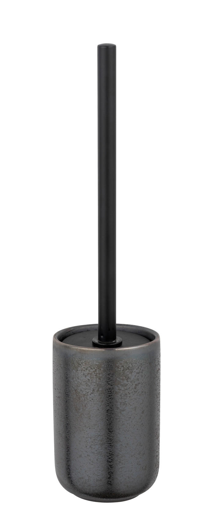 WC-BÜRSTENGARNITUR - Dunkelgrau/Schwarz, KONVENTIONELL, Keramik/Kunststoff (10,5/39,5/10,5cm) - Schöner Wohnen