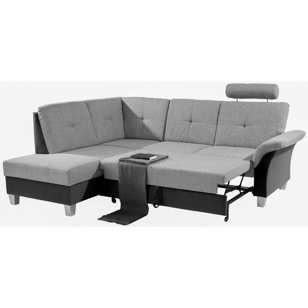 Thumbnail - Livetastic Ecksofa, Blau, Graphit, Textil, Buche, massiv, 5-Sitzer, Ottomane links, L-Form, 245x196 cm, Made in EU, seit...