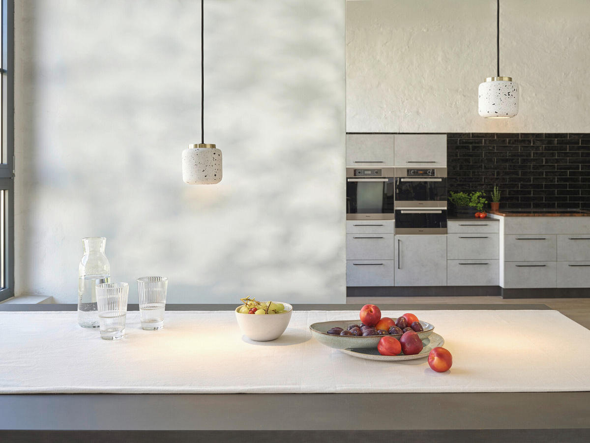 HÄNGELEUCHTE 10/150 cm  - Weiß, Basics, Stein (10/150cm) - Osram