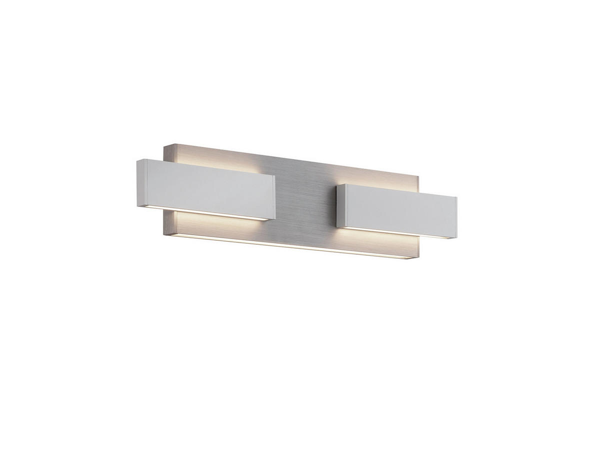 LED-WANDLEUCHTE   36/7/6 cm   - Weiß/Nickelfarben, Design, Metall (36/7/6cm) - Musterring