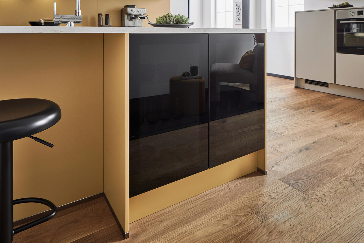 EINBAUKÜCHE   - Karamell, Design, Holzwerkstoff - Xora