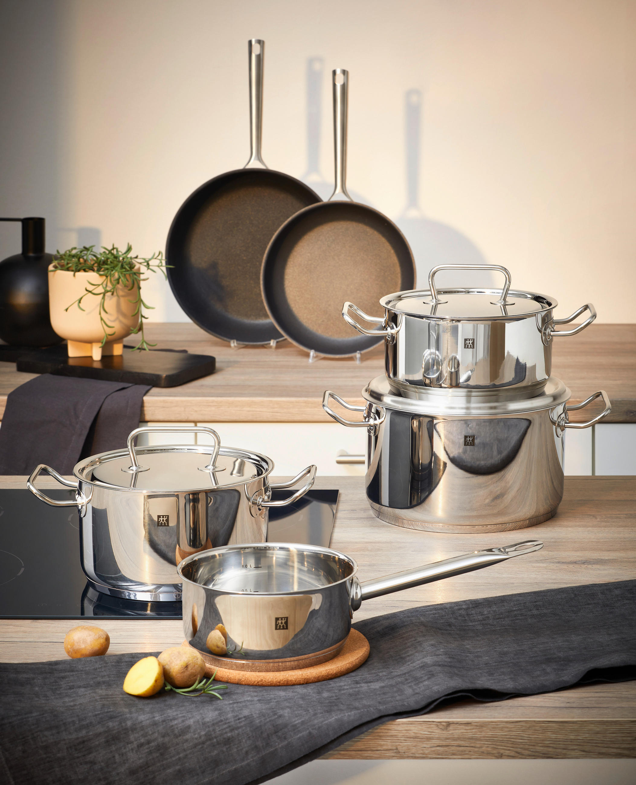 KOCHTOPFSET TWIN CLASSIC 6-teilig  - Edelstahlfarben, Basics, Metall - Zwilling
