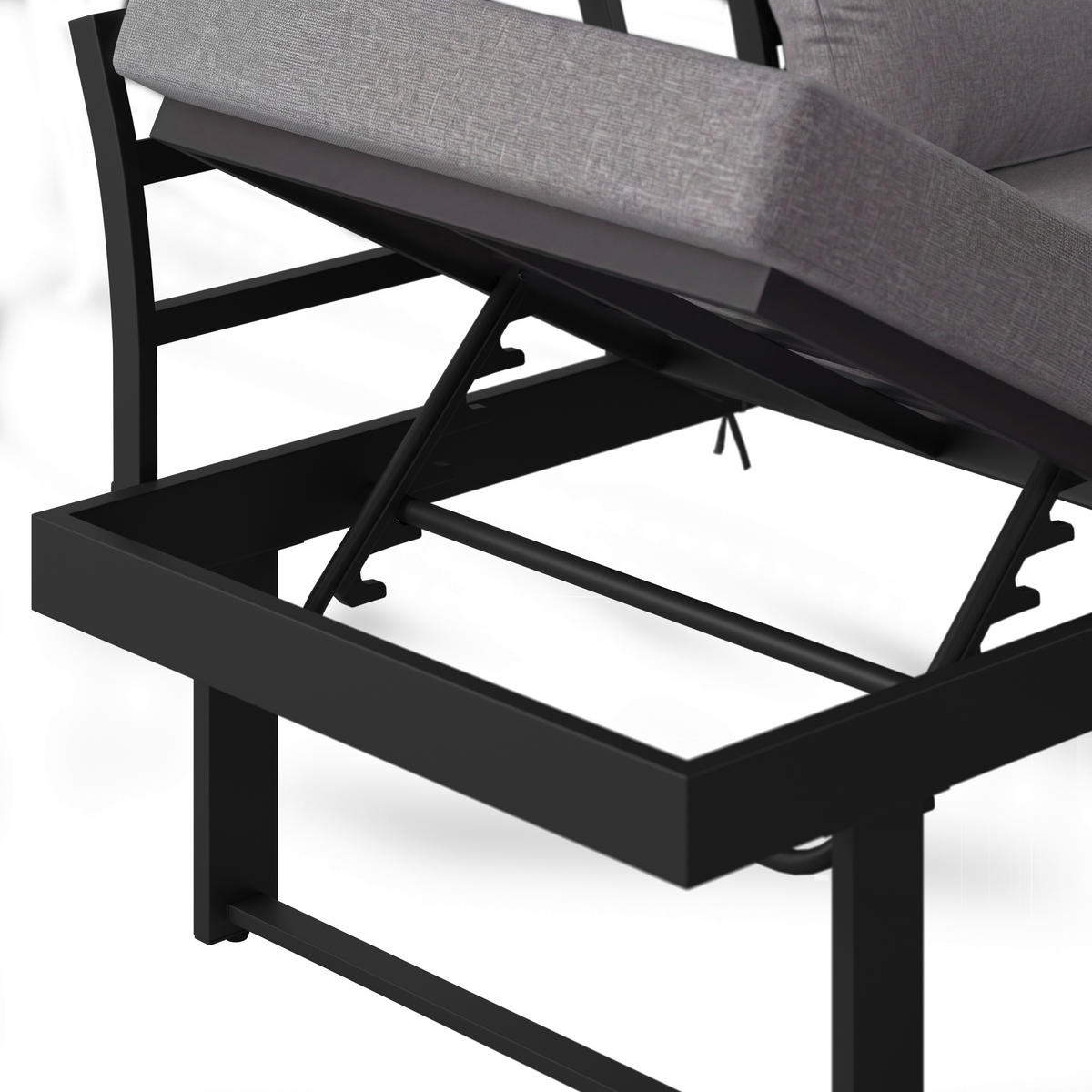 LOUNGEGARNITUR 311/246 cm Akazie Aluminium  - Anthrazit/Grau, Lifestyle, Holz/Textil (311/246cm) - Ambia Garden