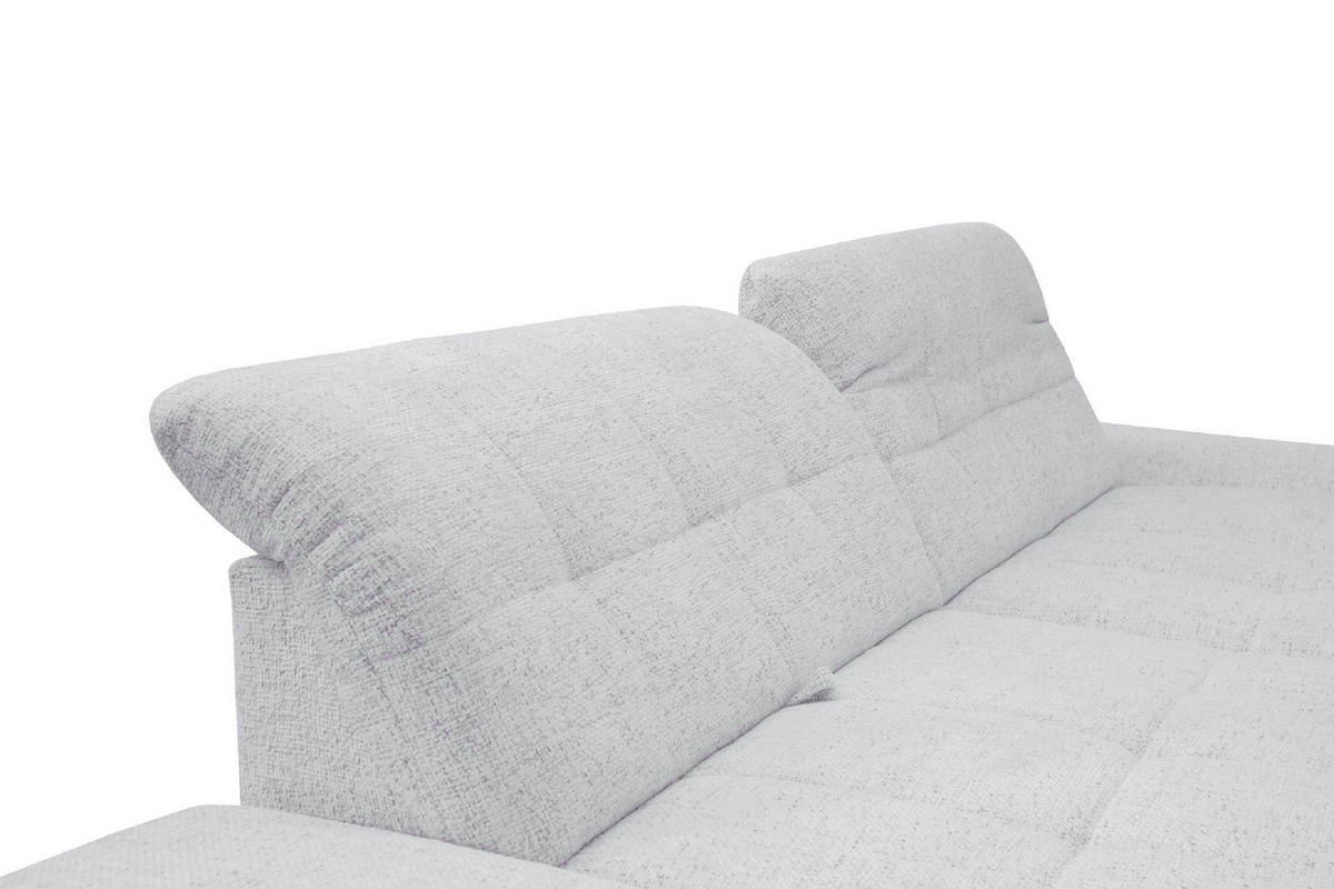 SAROKGARNITÚRA textil fehér  - fekete/fehér, Basics, textil/fém (290/198cm) - Xora