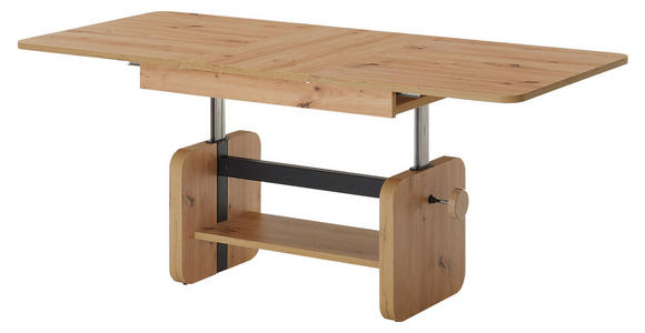 COUCHTISCH 110-148/65/47-63 cm rechteckig Eiche Artisan - Eiche Artisan, KONVENTIONELL, Holzwerkstoff (110-148/65/47-63cm) - Carryhome