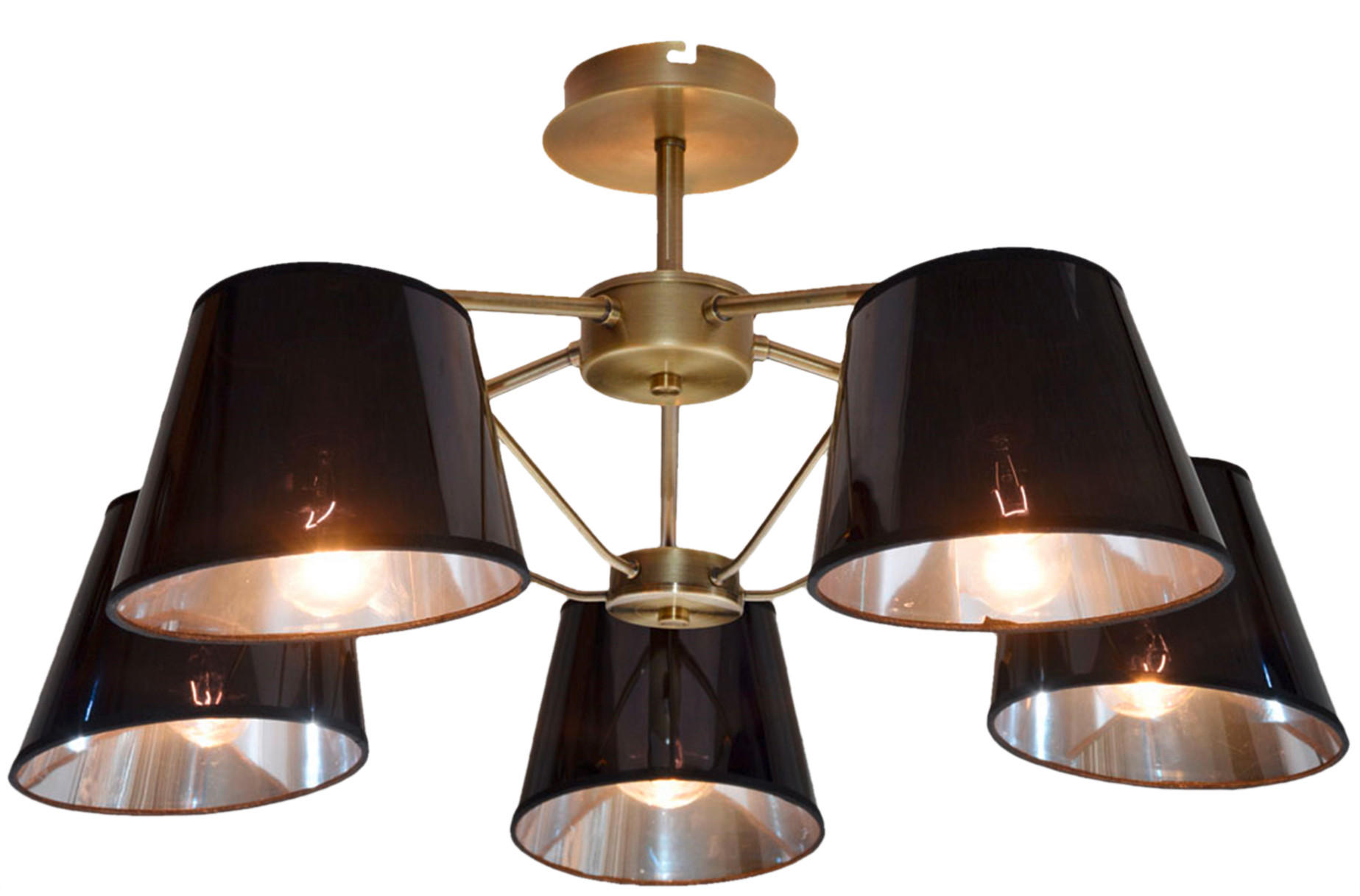 PENDELLAMPA Cortez 66/66/29 cm  - bronsfärgad/svart, Klassisk, metall (66/66/29cm)