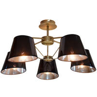 PENDELLAMPA Cortez 66/66/29 cm  - bronsfärgad/svart, Klassisk, metall (66/66/29cm)