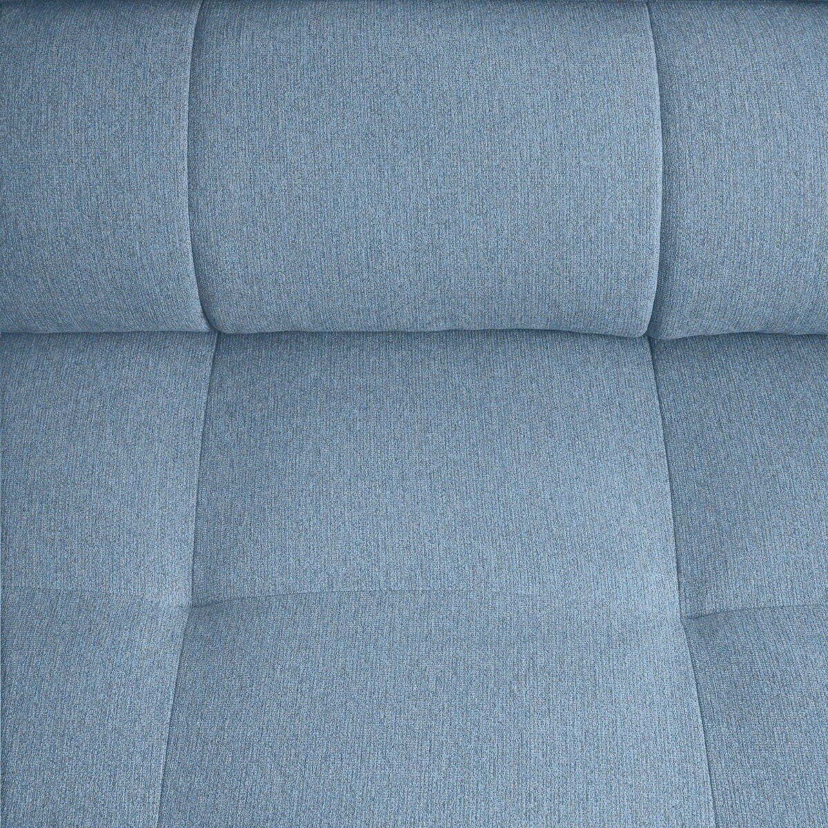 ECKSOFA Chenille Hellblau  - Schwarz/Hellblau, Modern, Textil/Metall (201/296cm) - Livetastic