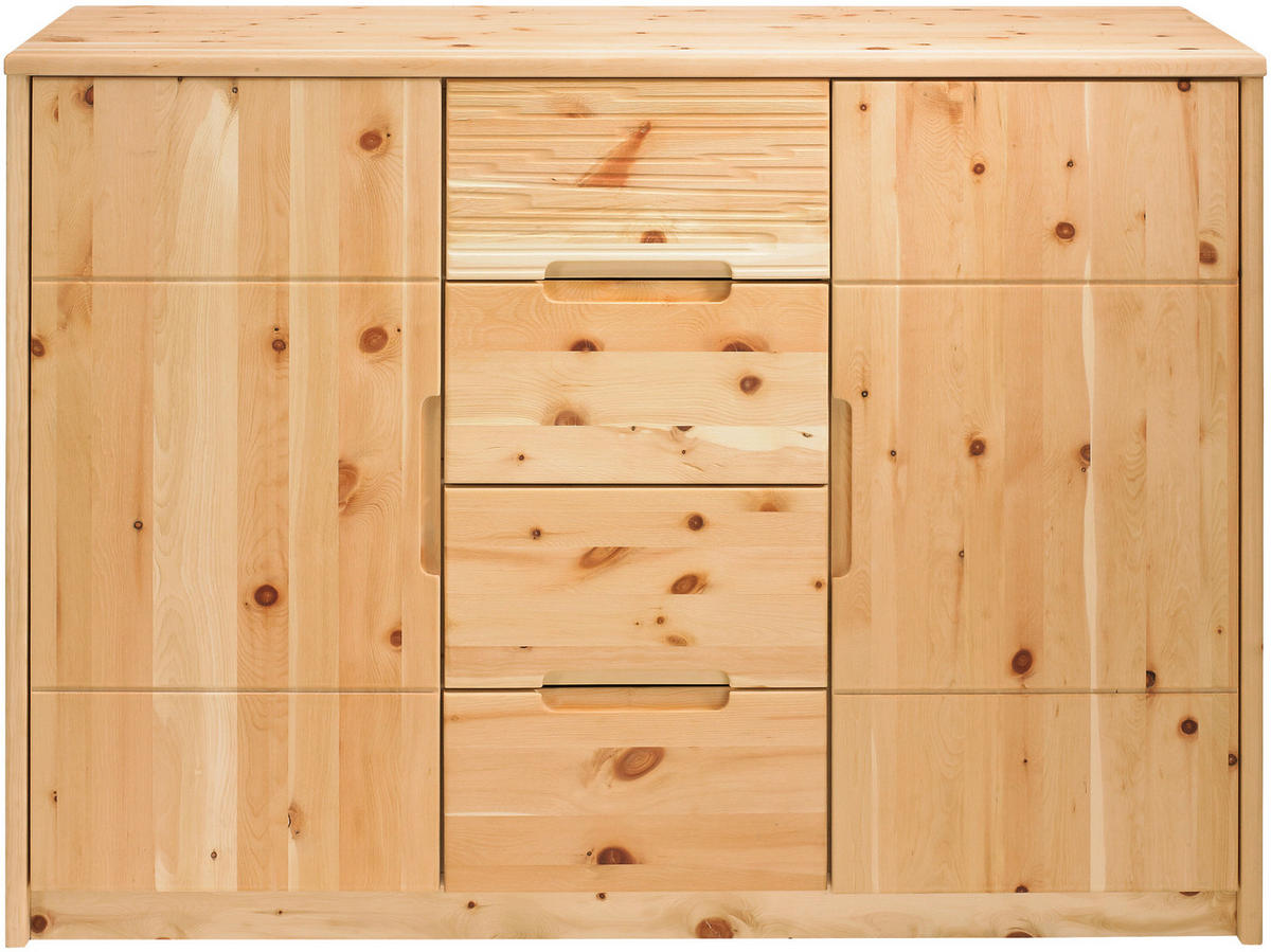 KOMMODE  in 135/98/45 cm  - Zirbelkieferfarben, Natur, Holz (135/98/45cm) - Linea Natura