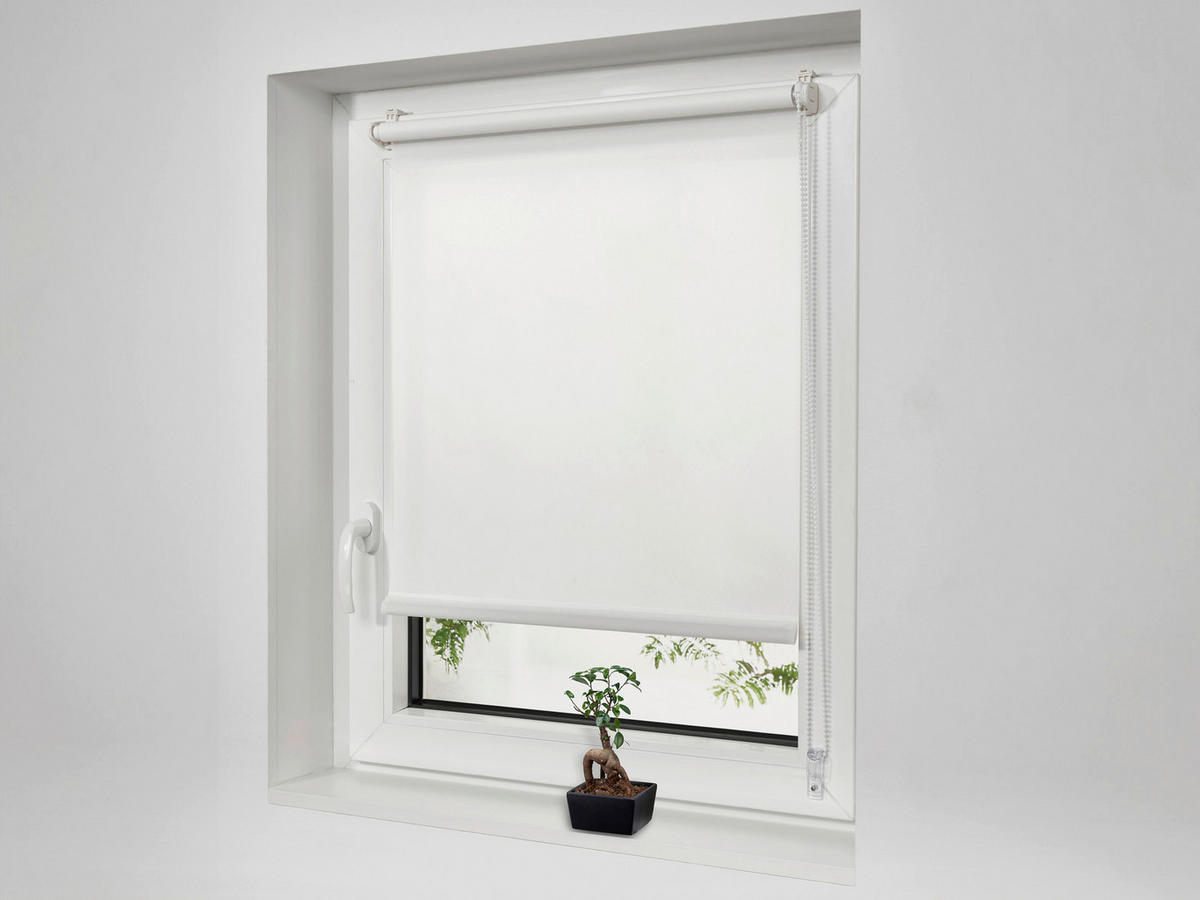 ROLETA, polopriehľadné, 75/160 cm - biela, Design, textil/plast (75/160cm) - Boxxx