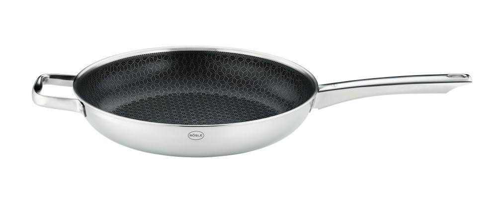 BRATPFANNE CHARM Keramikbeschichtung 32 cm  - Edelstahlfarben, Basics, Metall (32cm) - Rösle