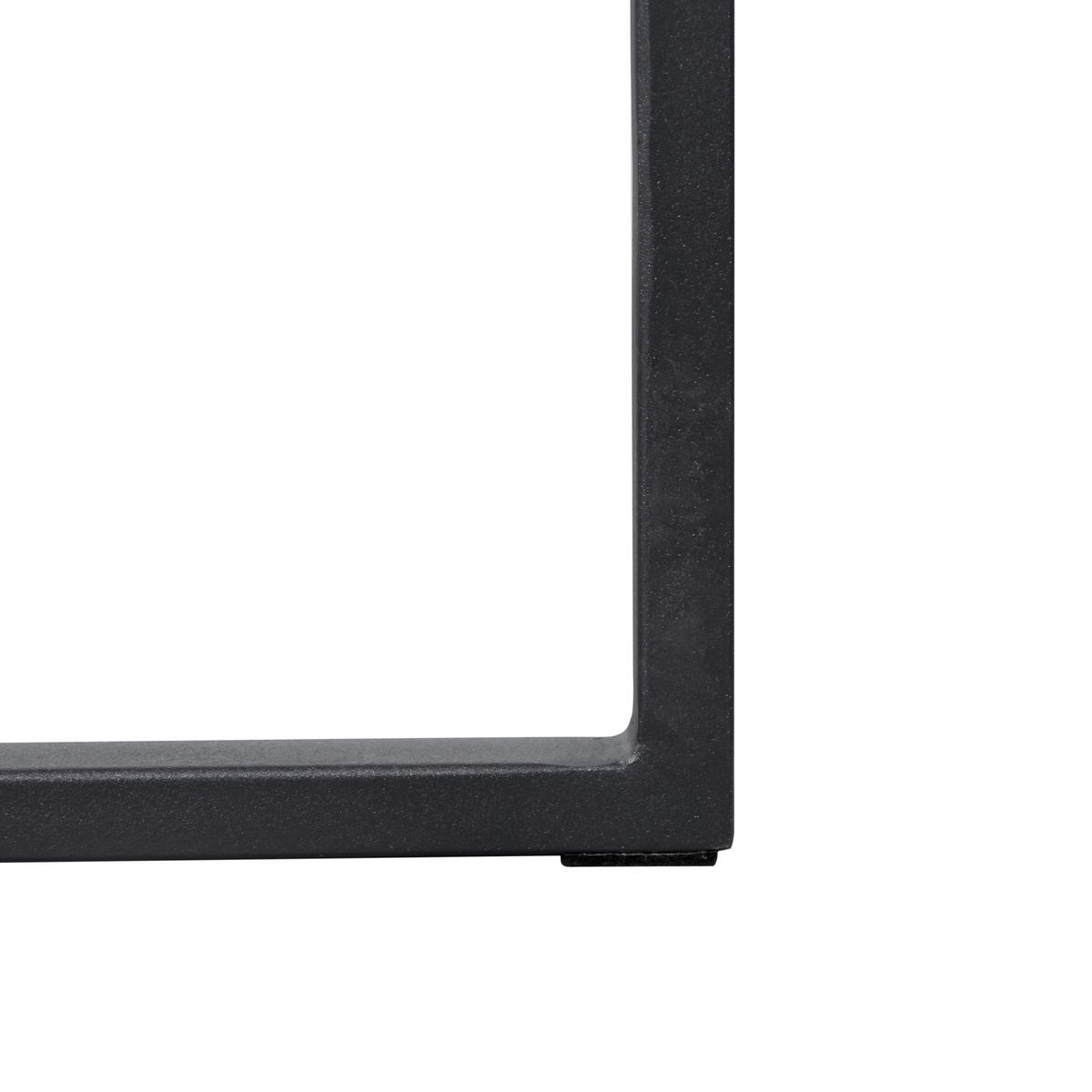 SCHREIBTISCH 99,4/32,4/75 cm  in Schwarz  - Schwarz, LIFESTYLE, Holzwerkstoff/Metall (99,4/32,4/75cm) - Carryhome