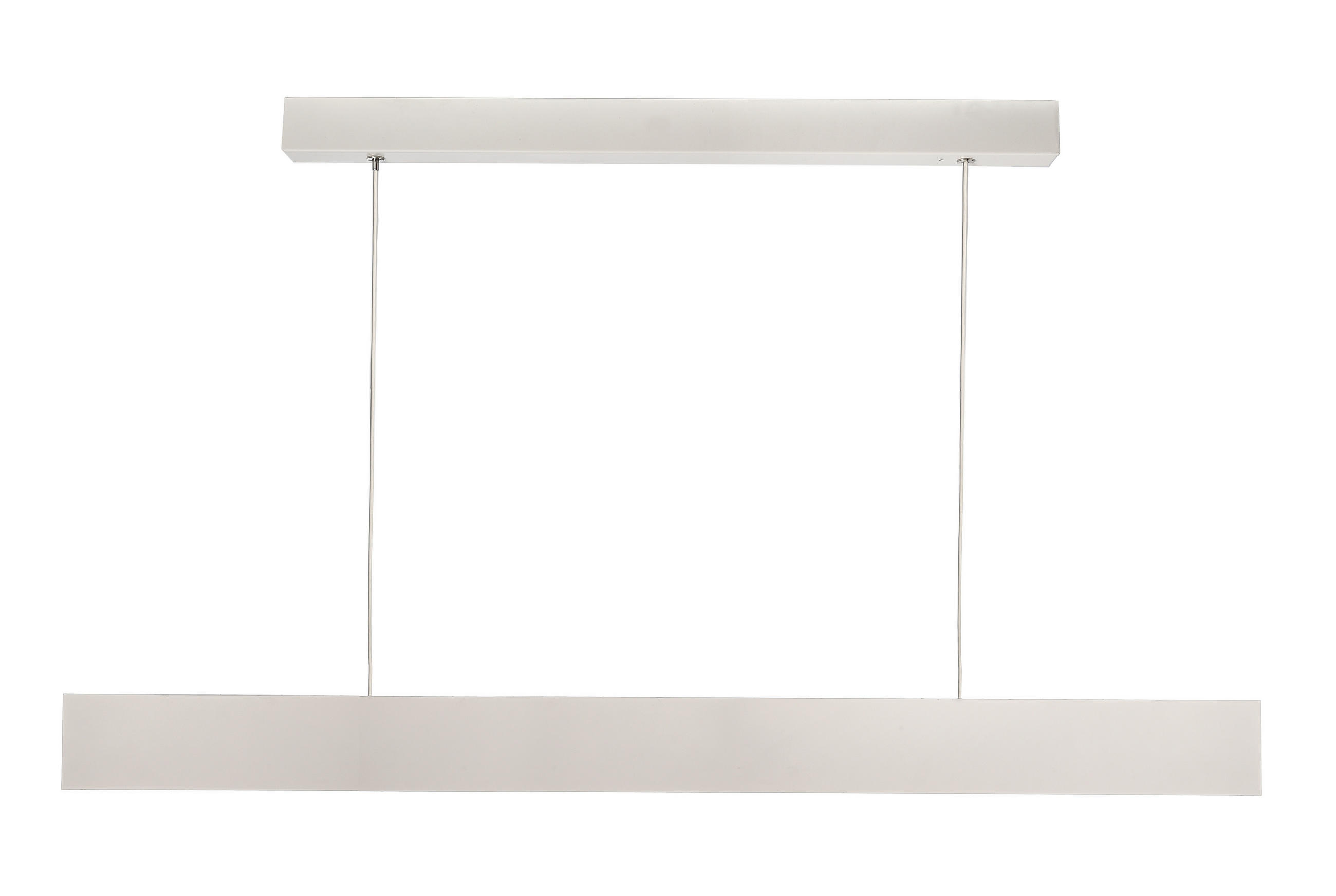 LED-PENDELLEUCHTE 100/0,8/8 cm  - Weiß, Design, Metall (100/0,8/8cm)