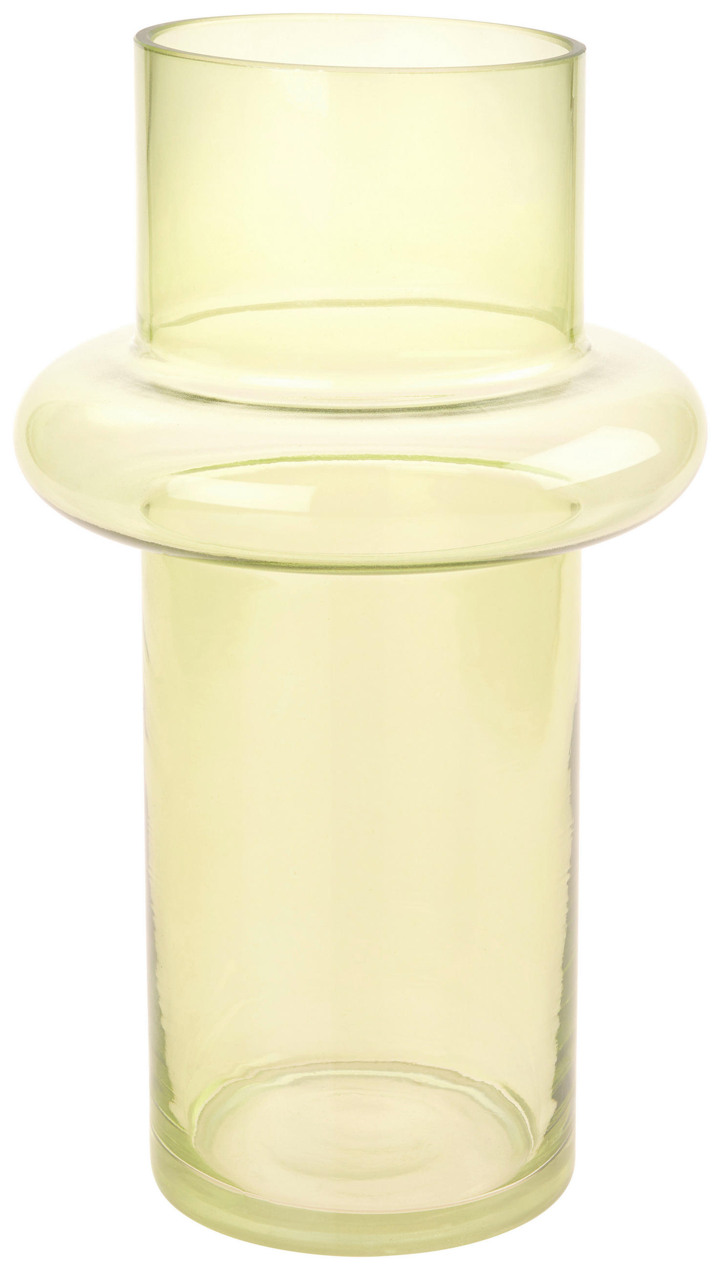 VÁZA 24 cm  - zöld, Basics, üveg (16/25,5cm) - Ambia Home