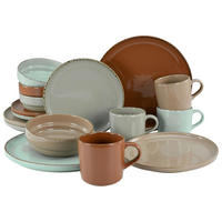 KOMBISERVICE Multicolor 16-teilig 4 Personen  - Multicolor, KONVENTIONELL, Keramik (40/32,5/33cm) - Creatable