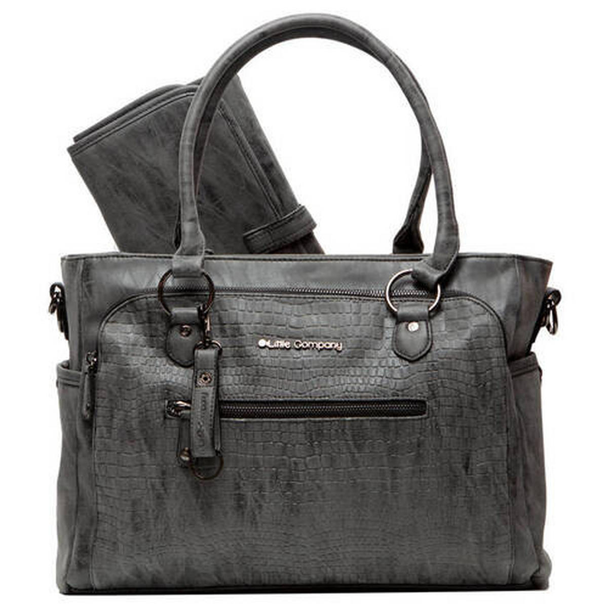 WICKELTASCHE Little Company  - Anthrazit, Trend, Kunststoff/Textil (30/40/12cm)