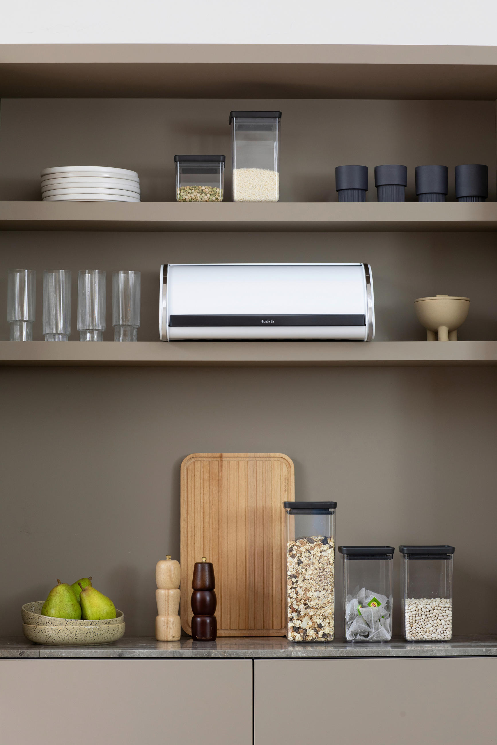 BROTKASTEN 44,5/17,3/26,2 cm  - Weiß, Basics, Metall (44,5/17,3/26,2cm) - Brabantia