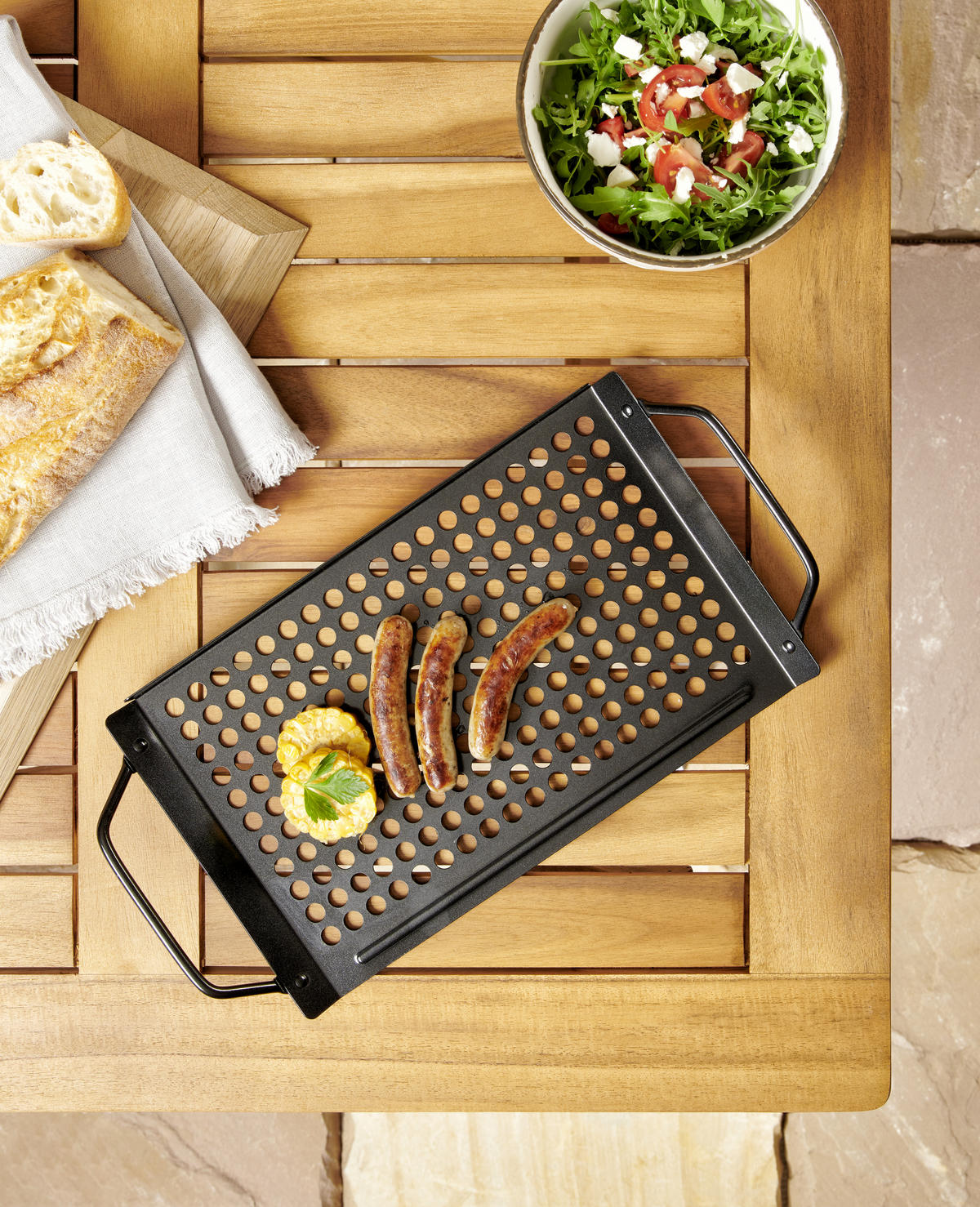GRILLKORB - Schwarz, Basics, Metall (35,5/18/4,5cm) - Landscape