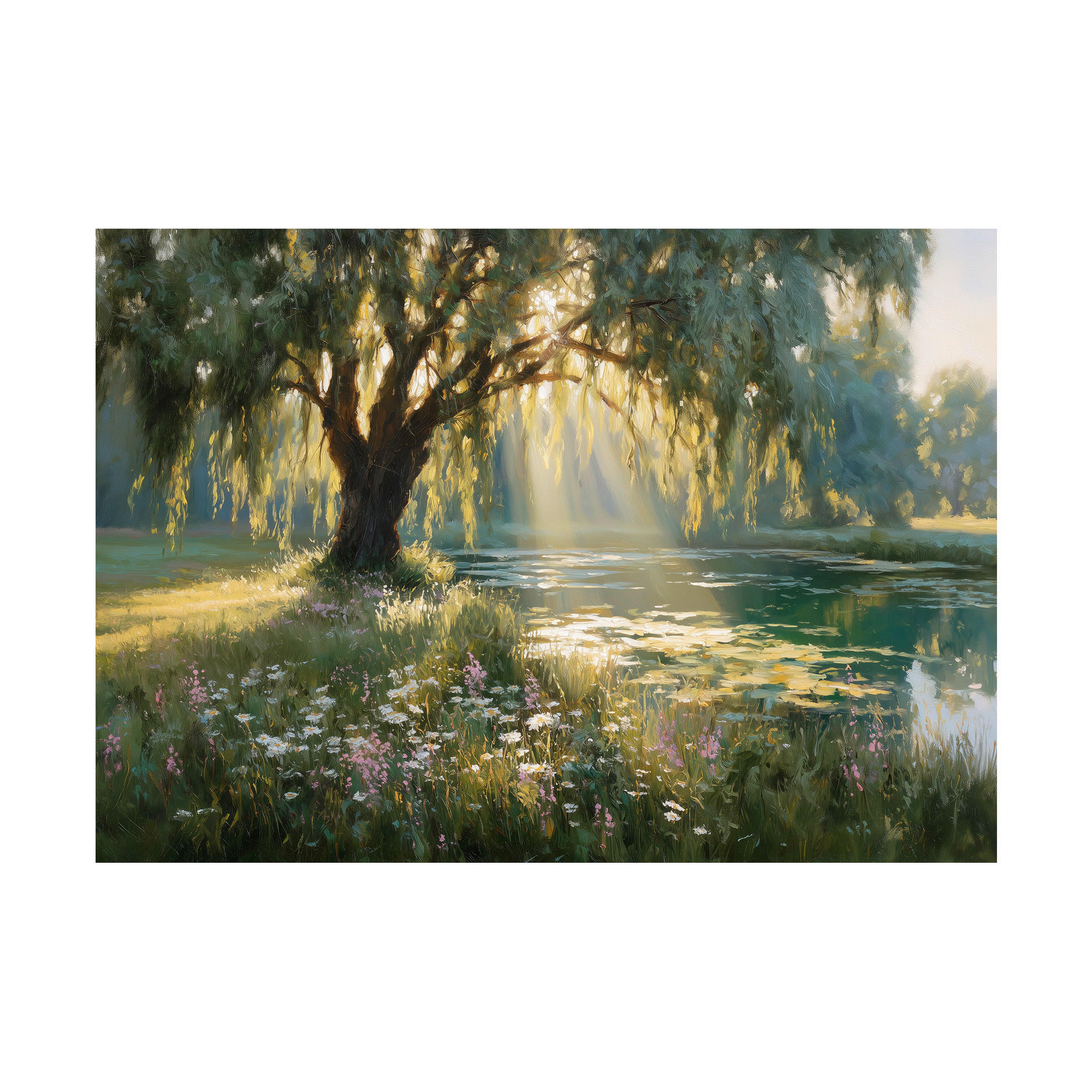 LEINWANDBILD Landschaft & Natur 85/113 cm  - Multicolor, Basics, Holz/Textil (85/113cm)