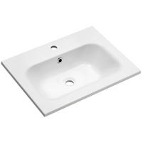 WASCHBECKEN 61/2/46 cm  - Weiß, KONVENTIONELL, Stein (61/2/46cm) - Xora