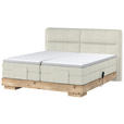 BOXSPRINGBETT 180/200 cm  in Eichefarben, Beige  - Eichefarben/Beige, Natur, Holz/Textil (180/200cm) - Valnatura