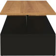COUCHTISCH in Holz, Holzwerkstoff 90/55/42,5 cm  - Eichefarben/Schwarz, Design, Holz/Holzwerkstoff (90/55/42,5cm) - Carryhome