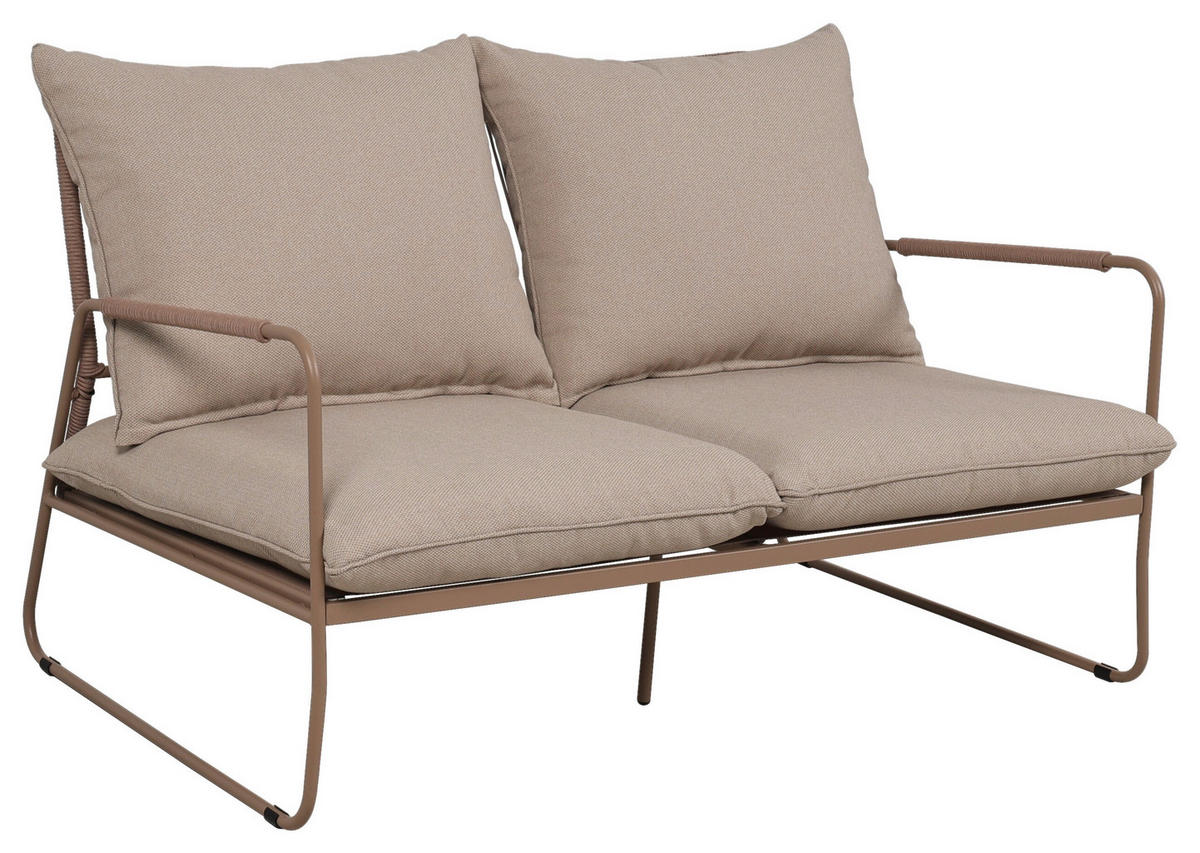 GARTENSET Webstoff Eisen  - Beige/Naturfarben, Design, Textil/Metall - Ambia Garden