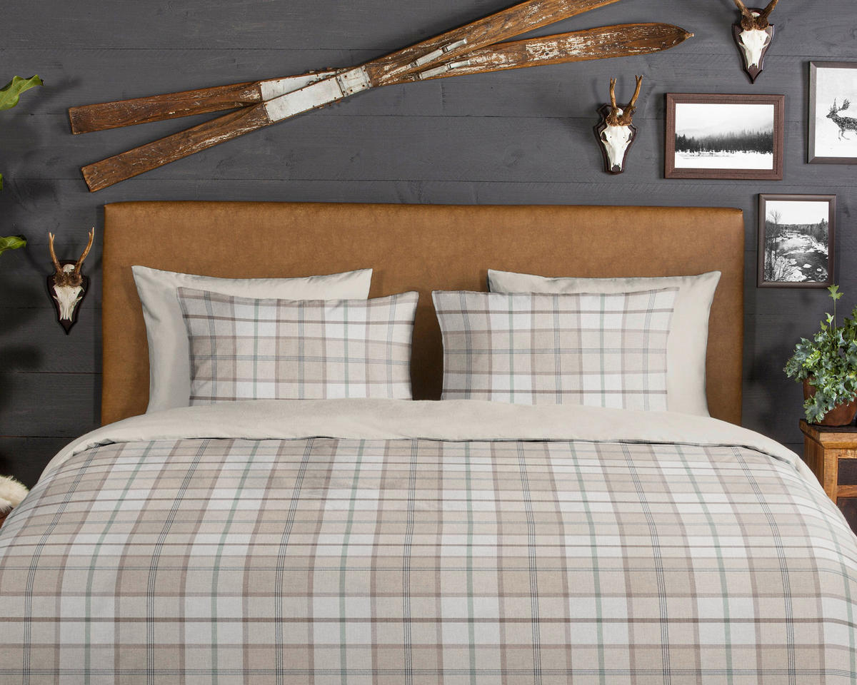 BETTWÄSCHE Good Morning Flanell, Biber 140/200 cm  - Sandfarben/Ecru, Basics, Textil (140/200cm)