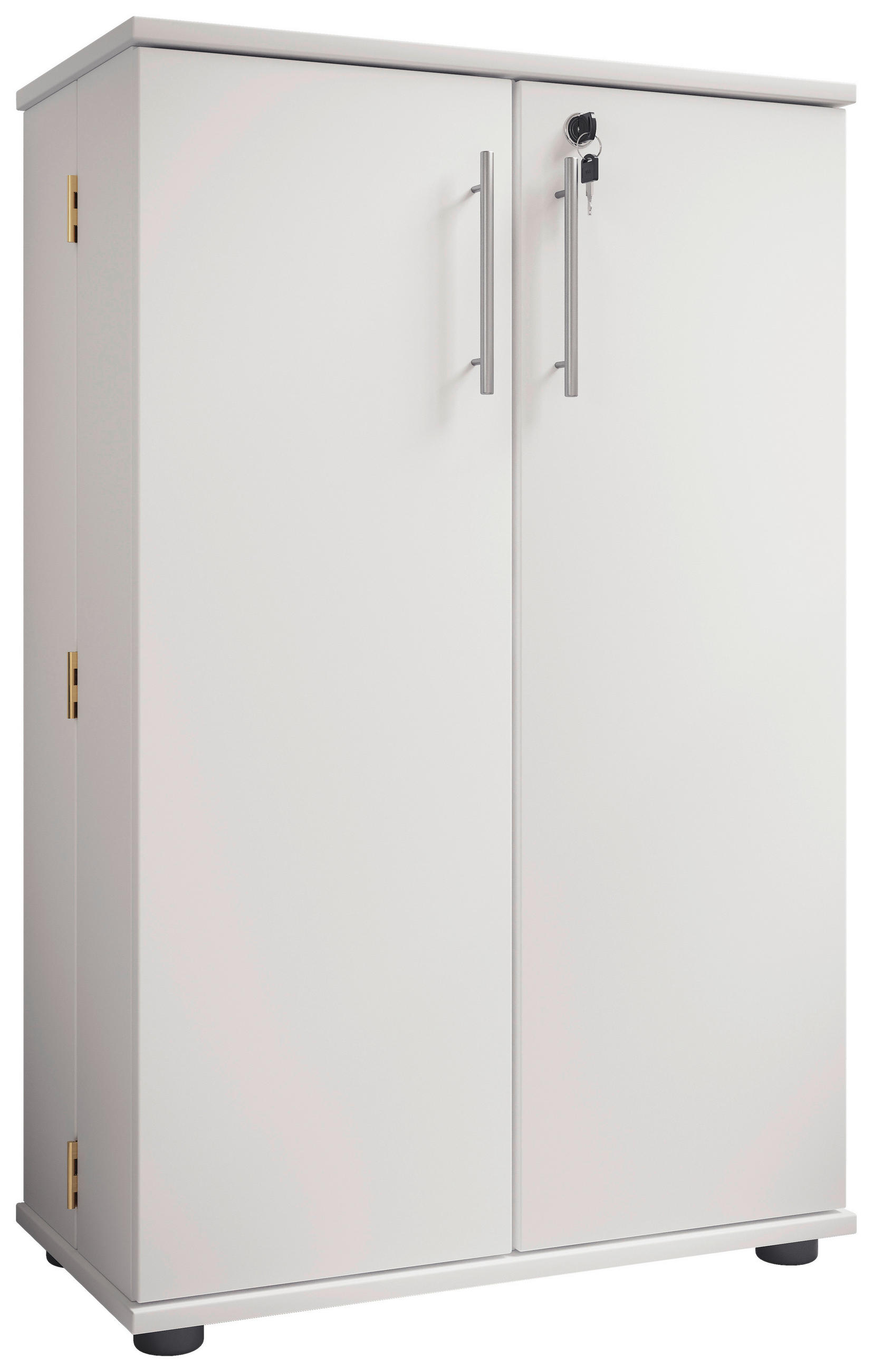 CD-REGAL Weiß  - Schwarz/Weiß, Design, Holzwerkstoff/Kunststoff (60/93/31cm) - MID.YOU