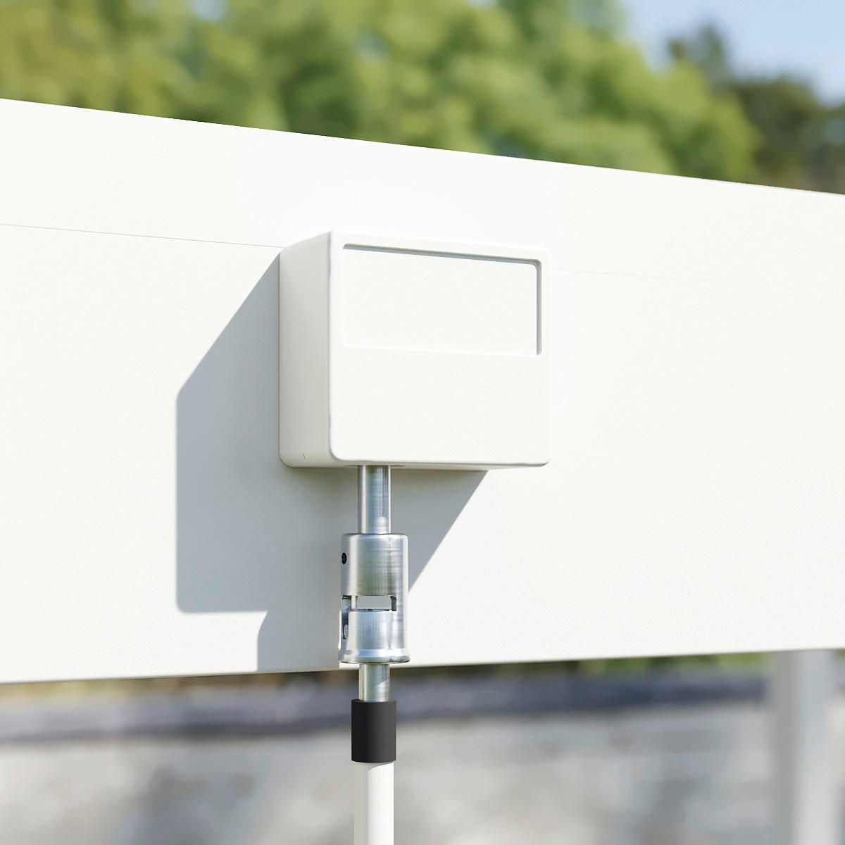 PERGOLA 300/255/360 cm Aluminium  - Weiß Hochglanz, Basics, Metall (300/255/360cm) - Gardenson