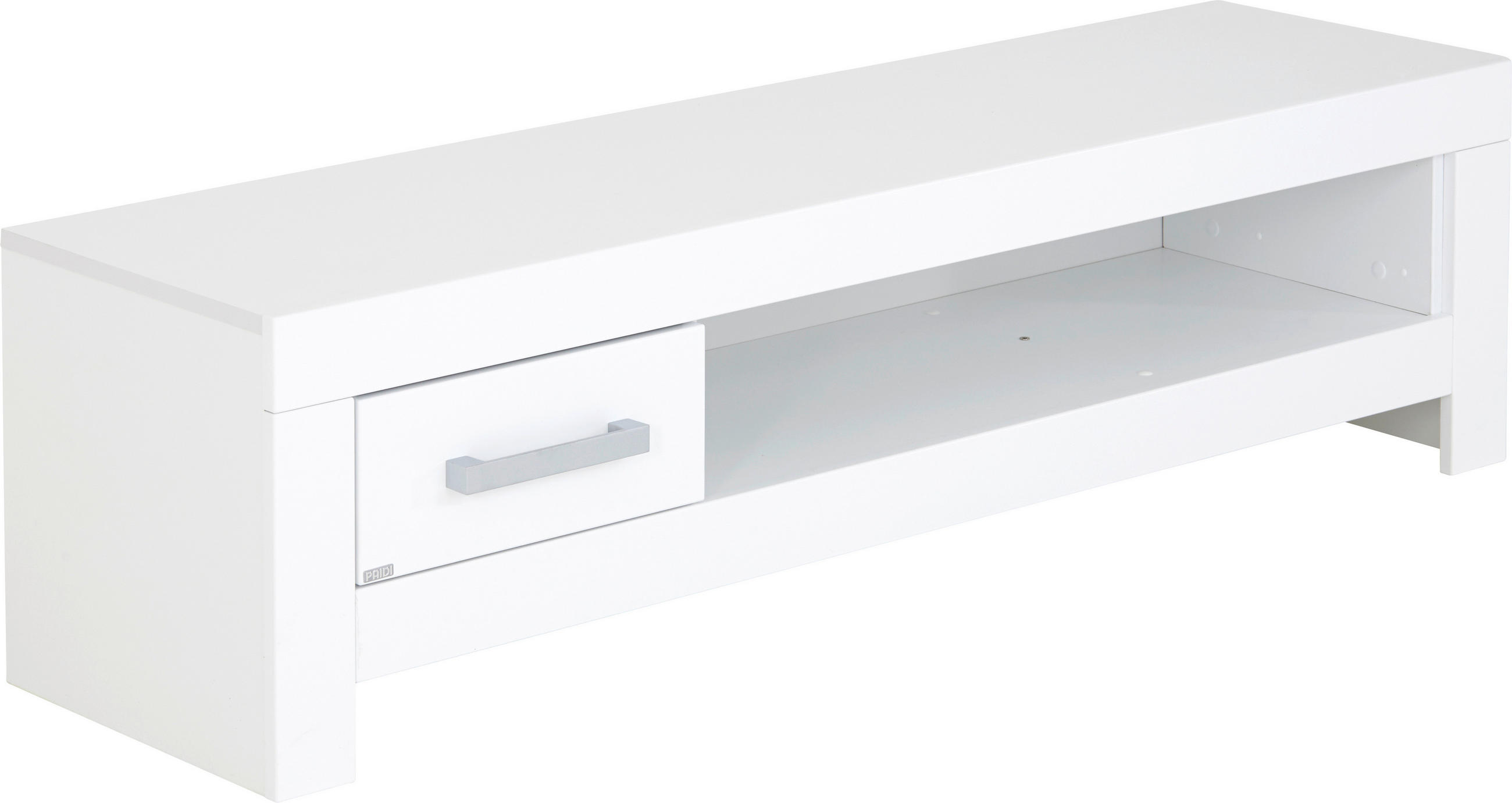 LOWBOARD Fiona 147,2/40,7/39,3 cm  - Chromfarben/Weiss, Konventionell, Holzwerkstoff/Metall (147,2/40,7/39,3cm) - Paidi