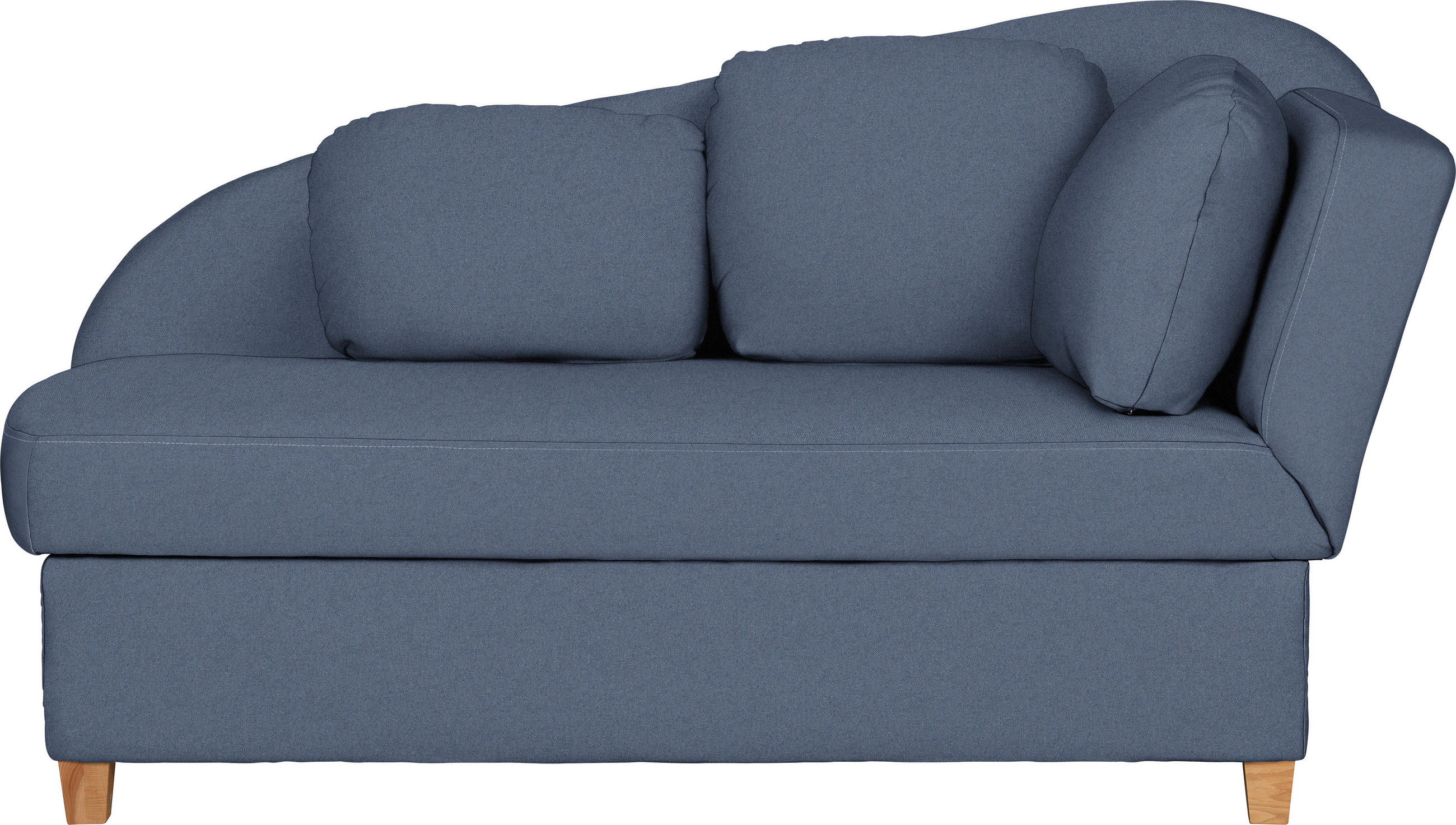 LIEGE Flachgewebe Blau  - Blau, LIFESTYLE, Holz/Textil (180/97/85cm) - Livetastic