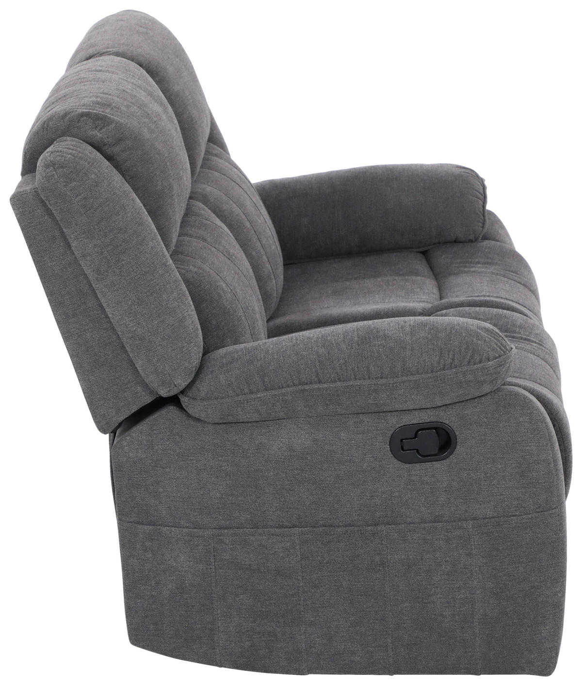 2-SITS SOFFA i textil grå  - svart/grå, Basics, textil/plast (153/101/90cm) - P & B