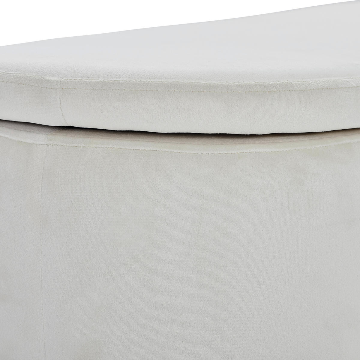 SANDUK-KLUPA   - bela/crna, Moderno, metal/tekstil (95/43/36cm) - PBJ