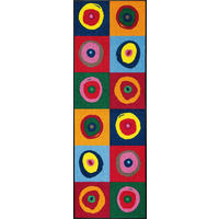 LÄUFER 60/180 cm Sergej Multicolor  - Multicolor, KONVENTIONELL, Kunststoff/Textil (60/180cm) - wash+dry