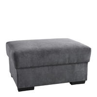 HOCKER in Textil Anthrazit  - Dunkelbraun/Anthrazit, Konventionell, Textil (80/40/60cm) - Cantus