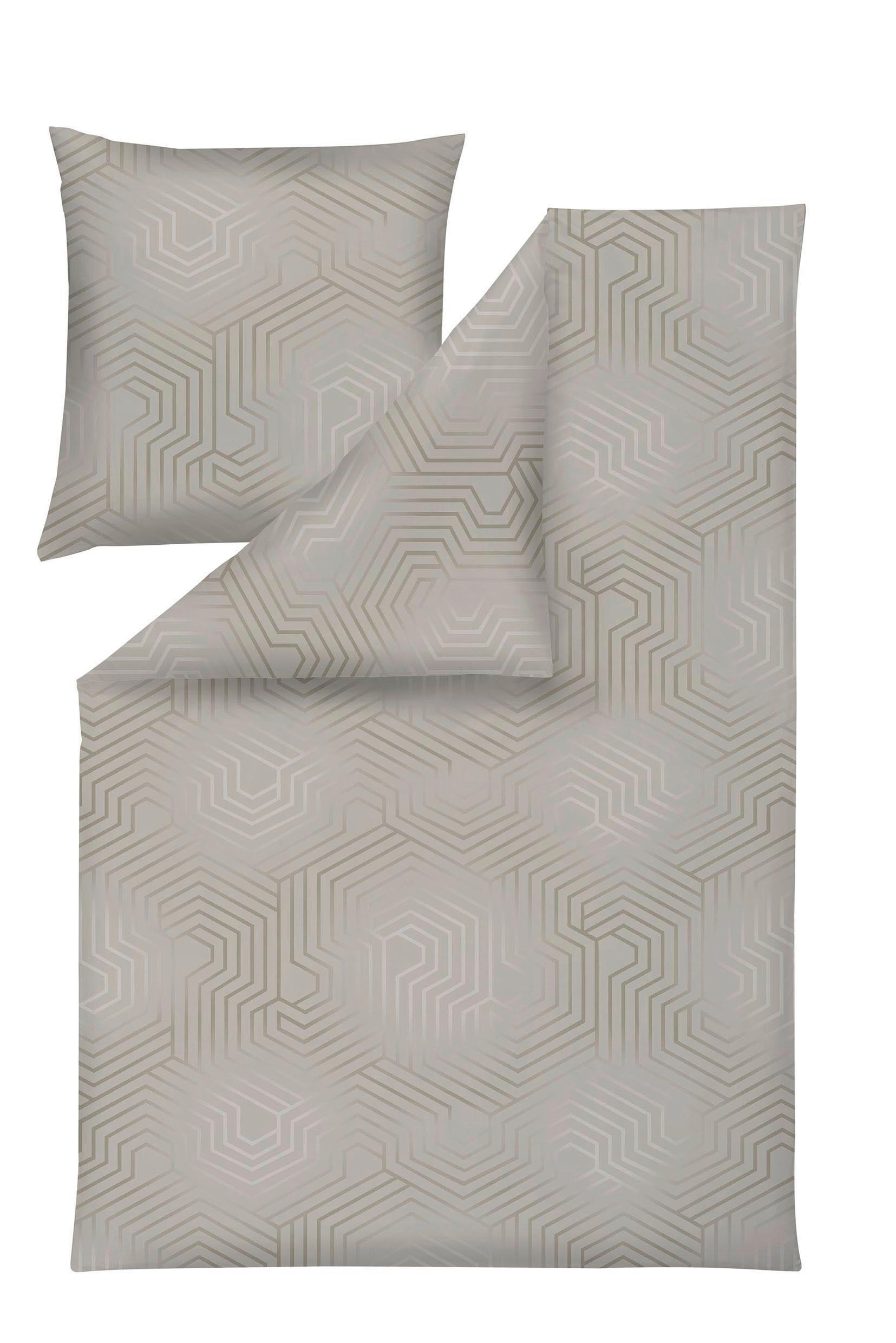 Estella POVLEČENÍ, flanel, šedohnědá, 135/200 cm