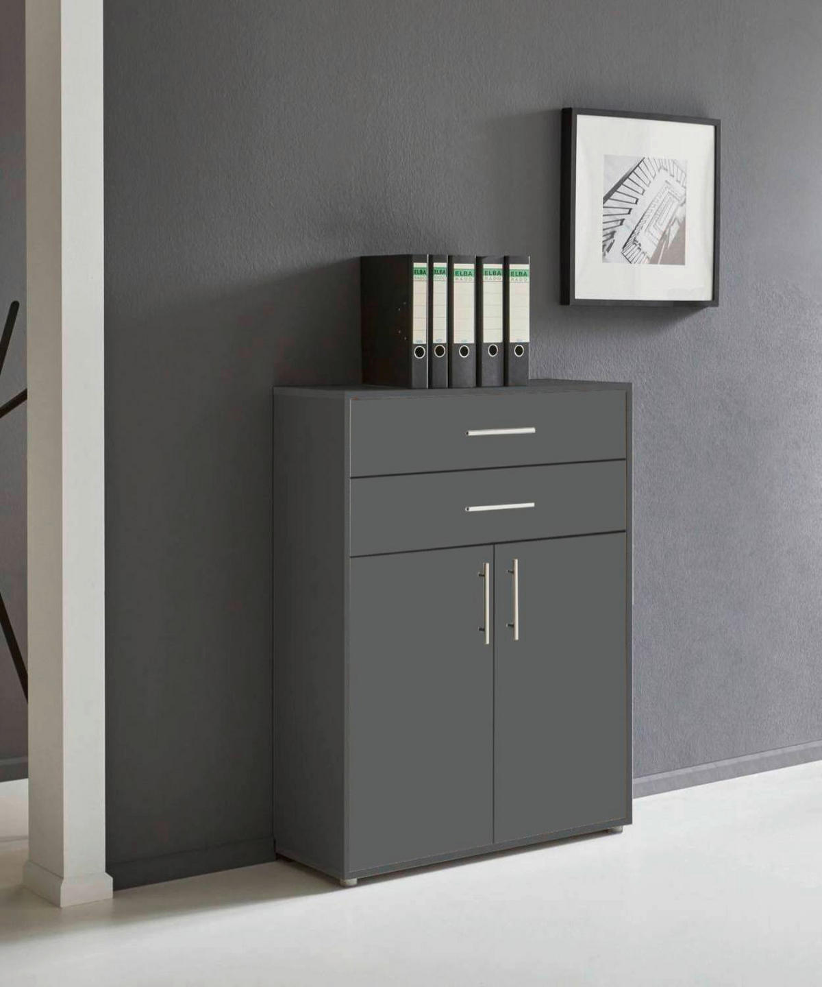 AKTENSCHRANK 84,4/113,6/33 cm  - Anthrazit, LIFESTYLE, Holzwerkstoff (84,4/113,6/33cm) - MID.YOU