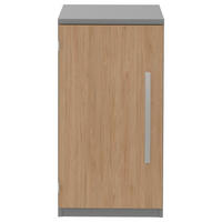 AKTENSCHRANK Grau, Eichefarben  - Eichefarben/Grau, KONVENTIONELL, Holzwerkstoff (40/76,5/43cm) - Moderano