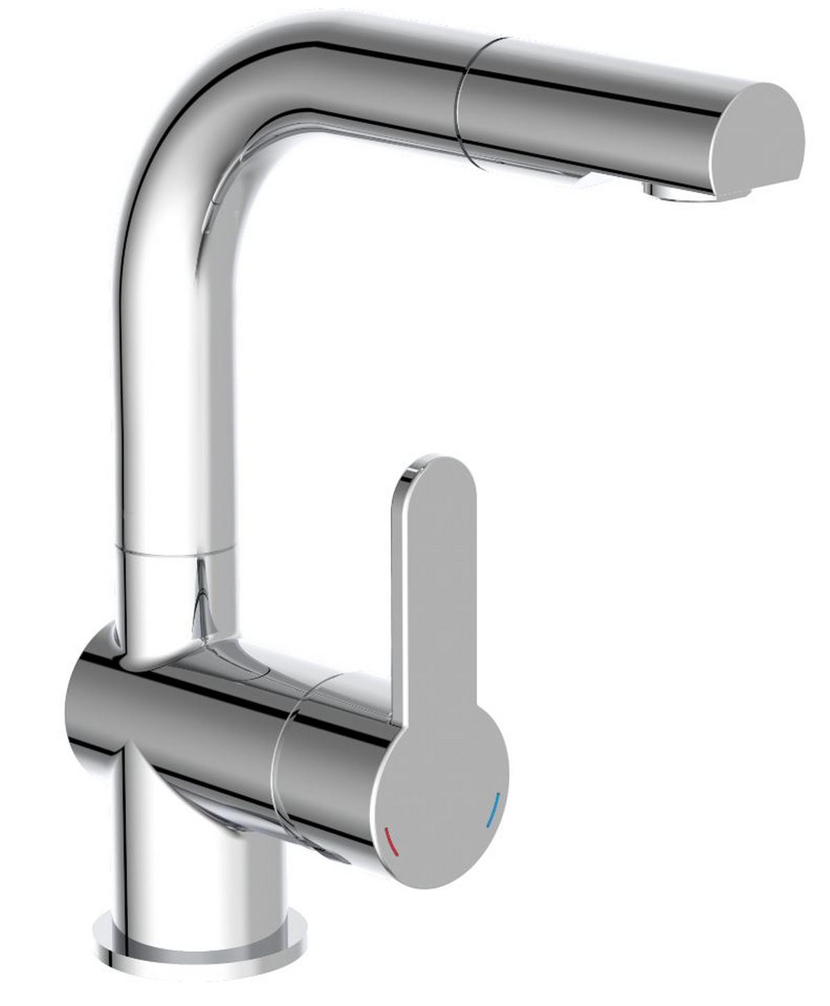 WASCHTISCHARMATUR 79710  - Chromfarben, Basics, Metall (5/22,5/19,5cm) - Schütte